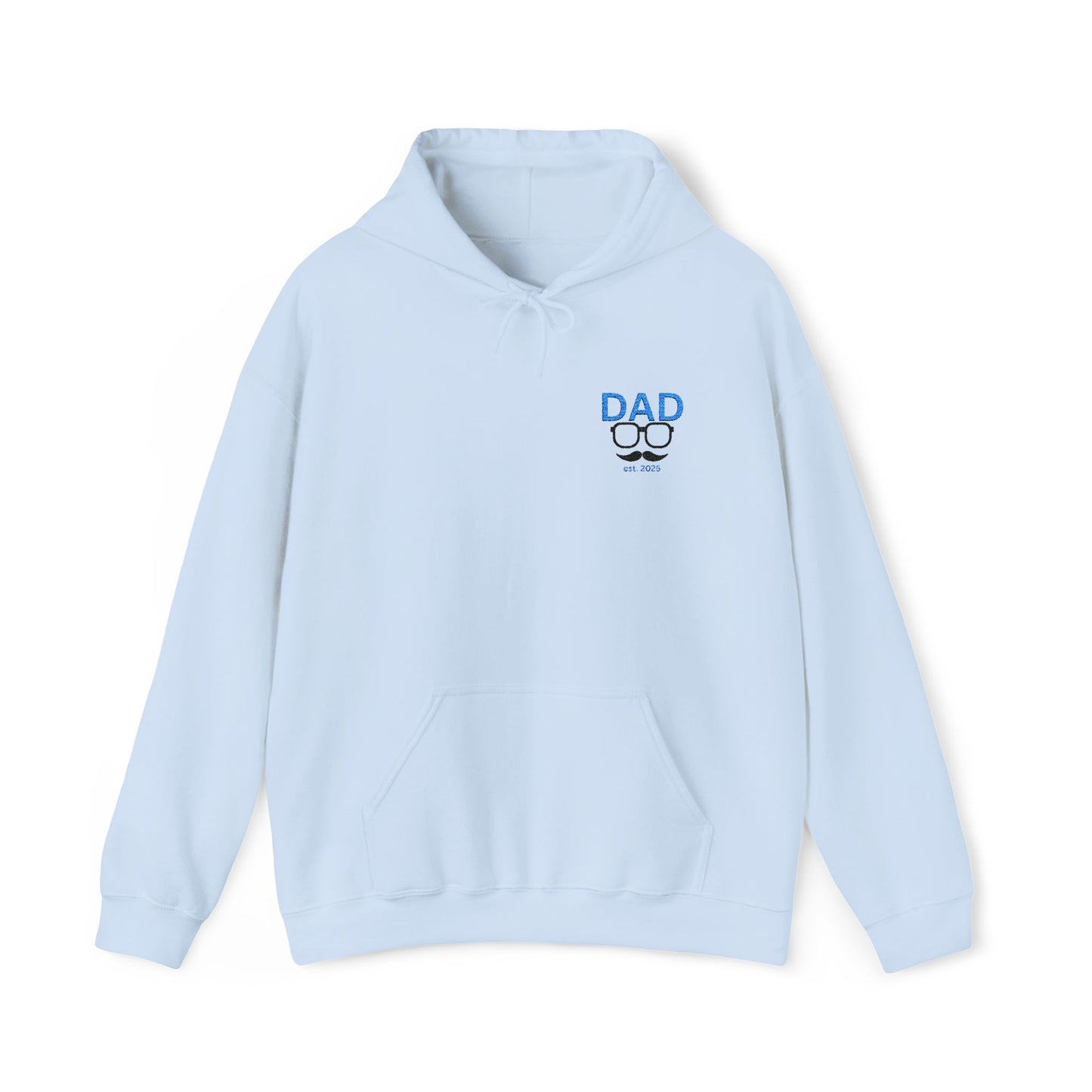 Embroided Personalized Dad's Hoodie | Customizable Unisex Hooded Sweatshirt for Father's Day Gifts, Birthdays and Holidays Presents