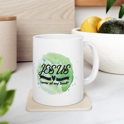 Christian Ceramic Mug- Jesus, Lover of my Soul