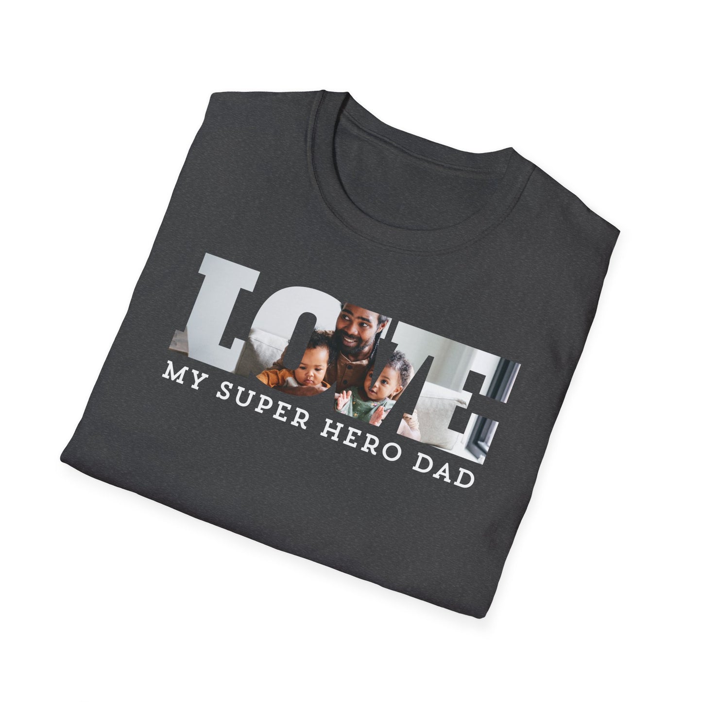 Love My Super Hero Dad Photo T-Shirt