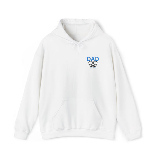 Embroided Personalized Dad's Hoodie | Customizable Unisex Hooded Sweatshirt for Father's Day Gifts, Birthdays and Holidays Presents