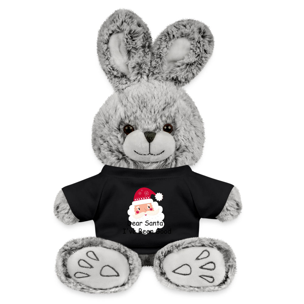 Personalized Rabbit Plush Toy| Customizable Christmas Santa Toy - black