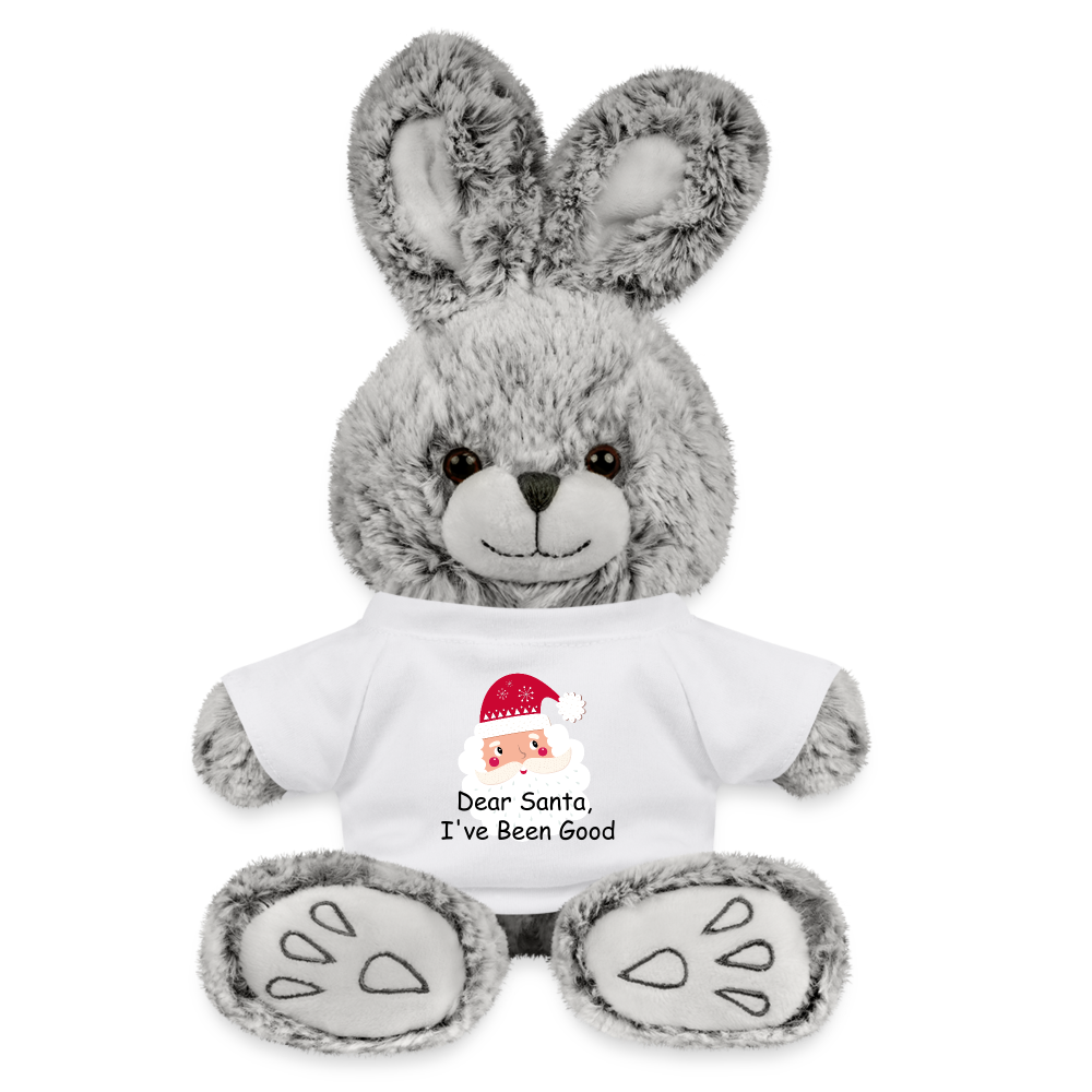 Personalized Rabbit Plush Toy| Customizable Christmas Santa Toy - white