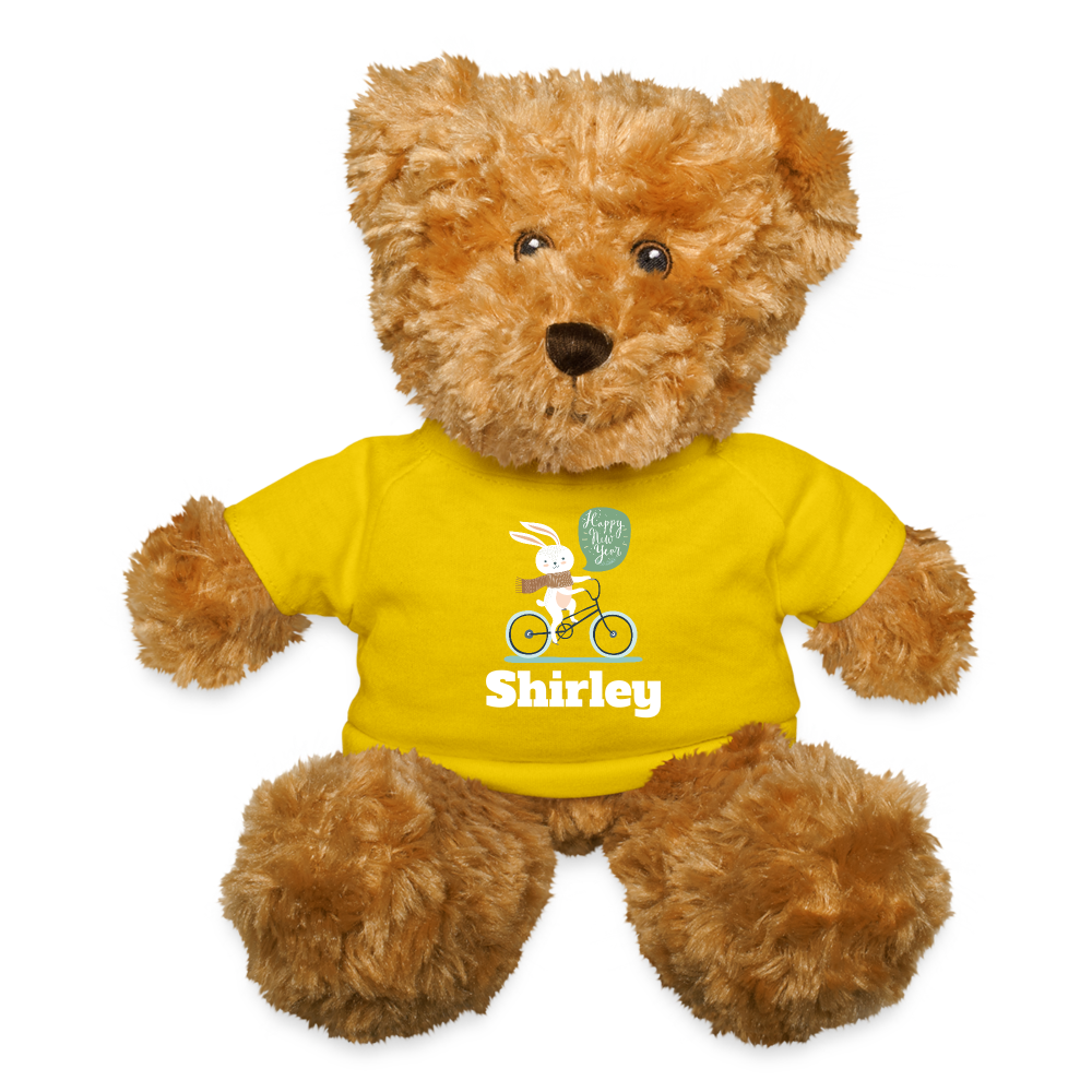 Personalized Teddy Bear| Happy New Year Gift For Kids| RPG Custom Toys - yellow