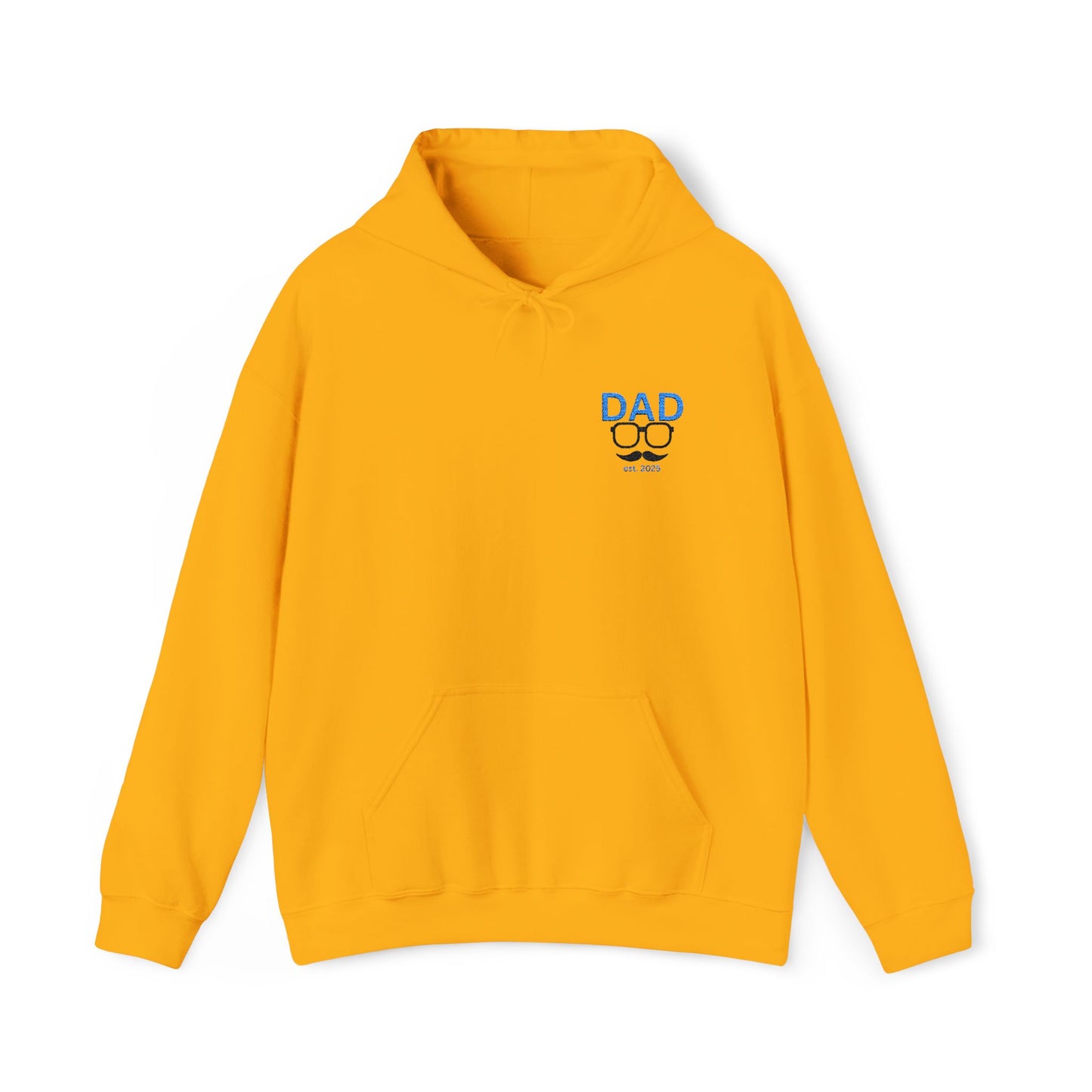 Embroided Personalized Dad's Hoodie | Customizable Unisex Hooded Sweatshirt for Father's Day Gifts, Birthdays and Holidays Presents