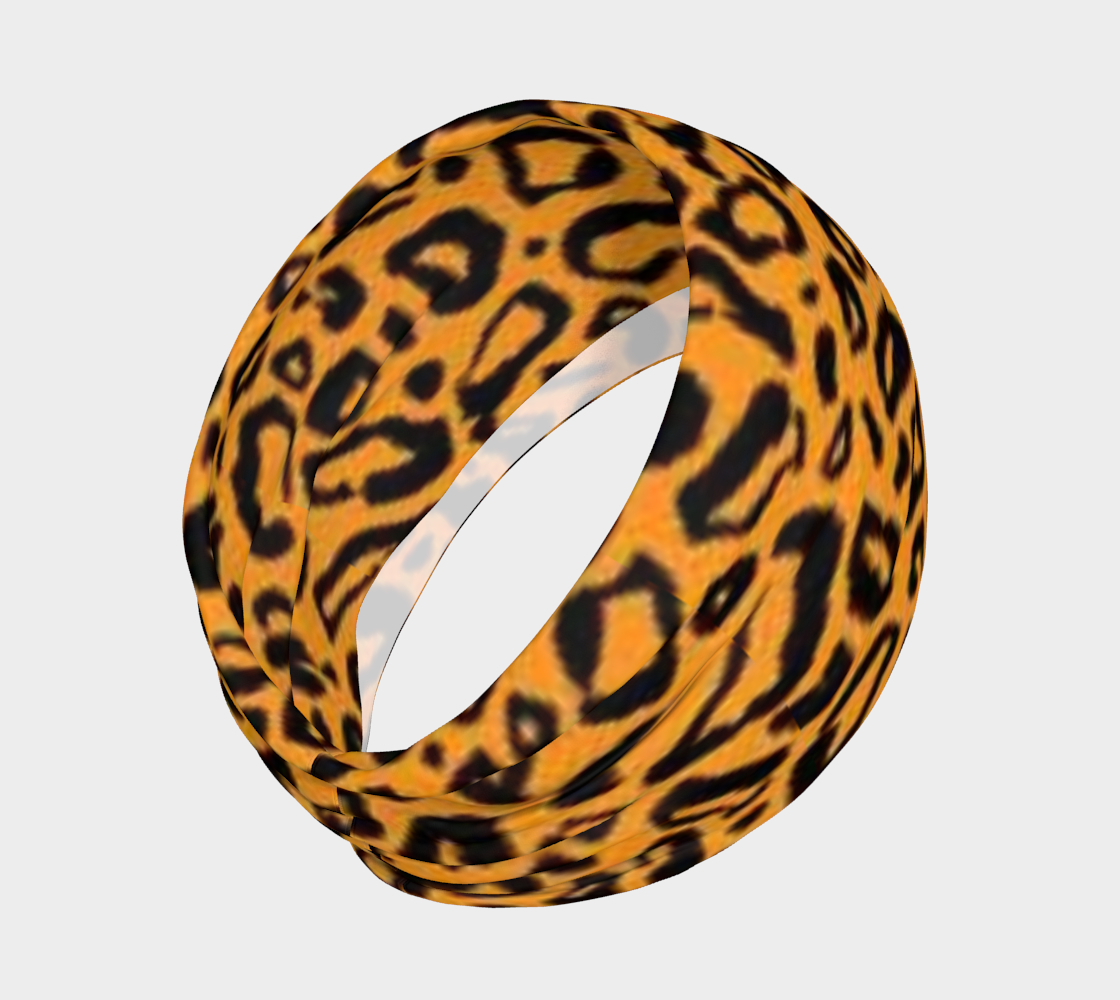 Bright Leopard Headband- Made In Canada