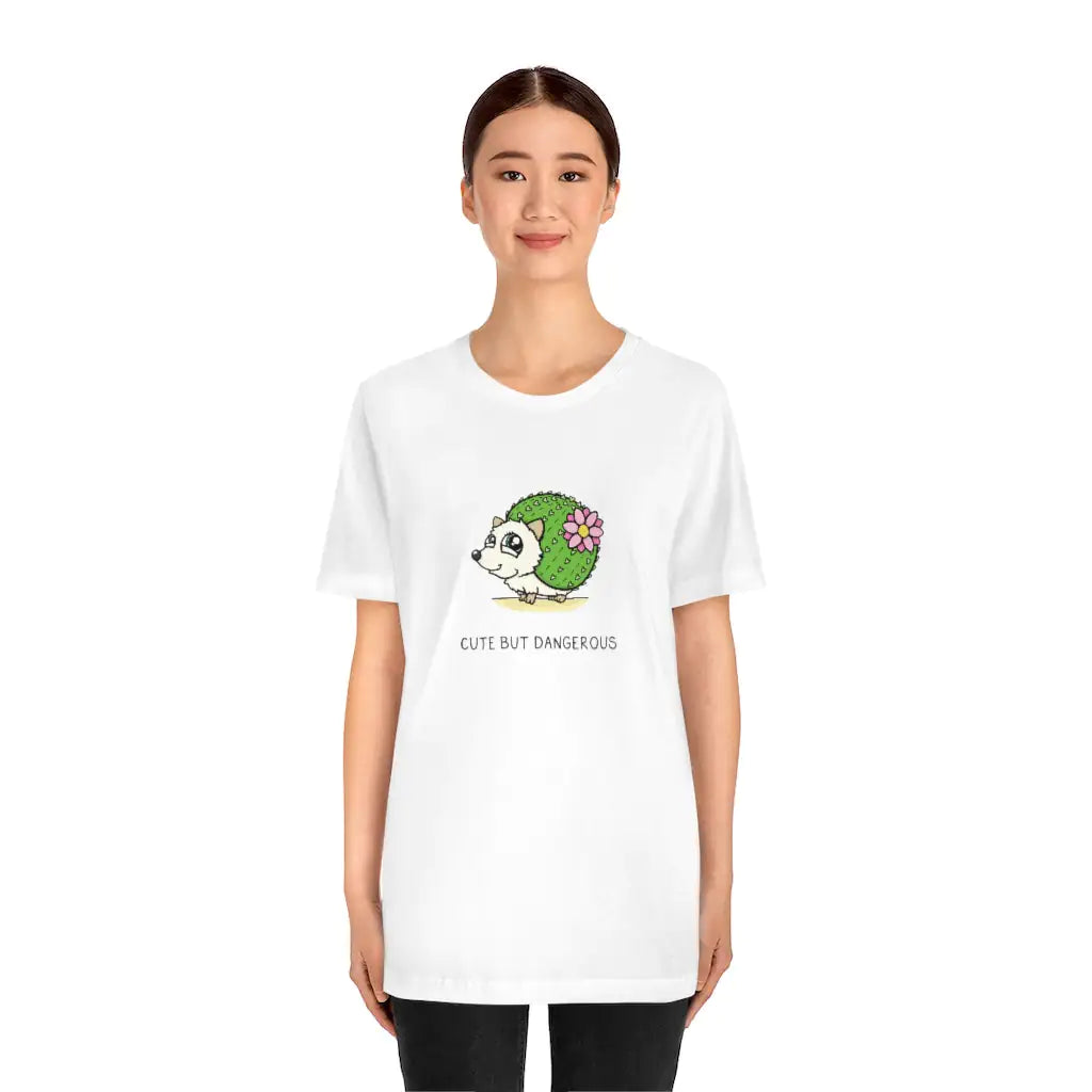 Funny Graphic T Shirt- Cactus Hedgehog Shirt