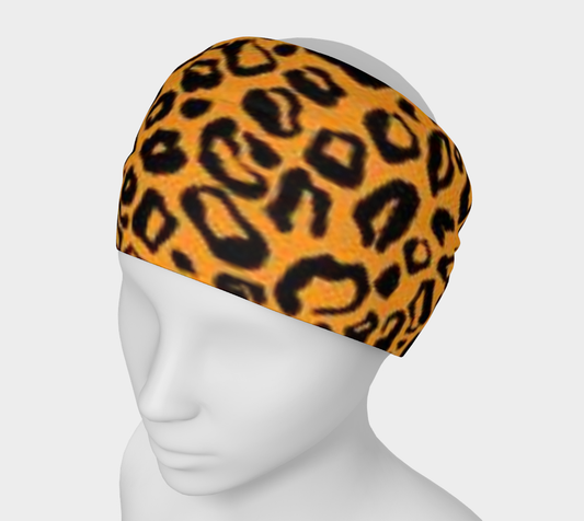 Bright Leopard Headband- Made In Canada