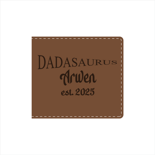 Personalized Leather Bifold Wallet For Dads and Father Figures