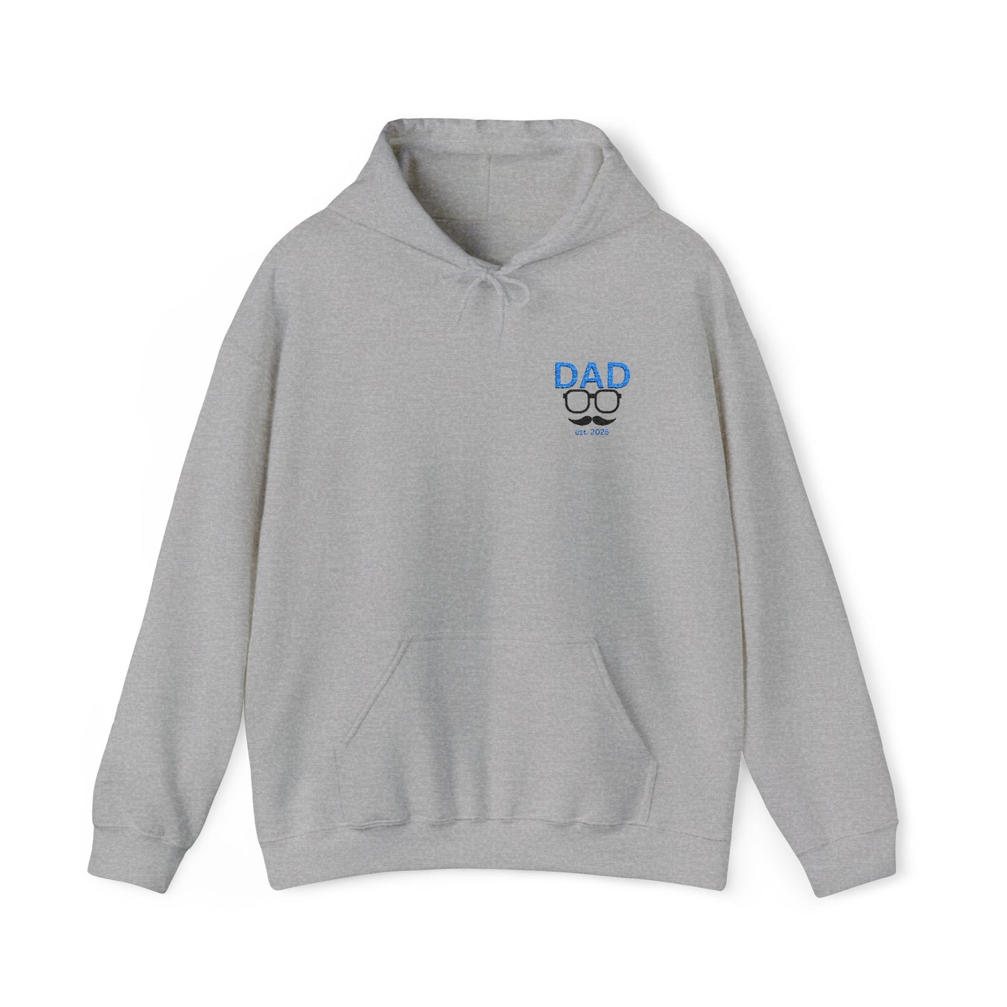 Embroided Personalized Dad's Hoodie | Customizable Unisex Hooded Sweatshirt for Father's Day Gifts, Birthdays and Holidays Presents