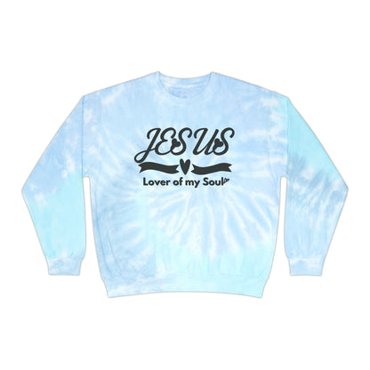 Christian Tie-Dye Sweatshirt-Jesus, Lover of my Soul
