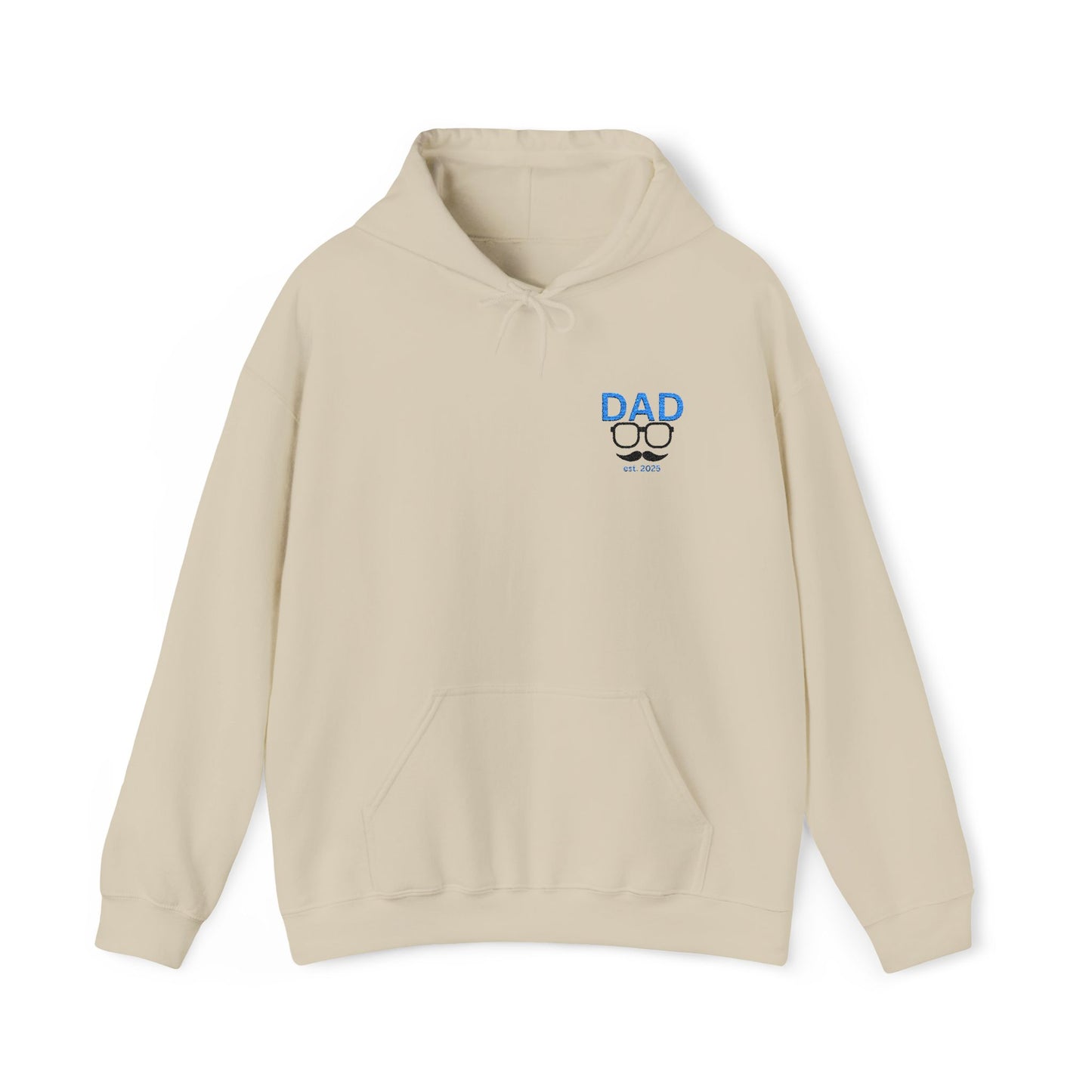 Embroided Personalized Dad's Hoodie | Customizable Unisex Hooded Sweatshirt for Father's Day Gifts, Birthdays and Holidays Presents