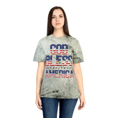 Premium USA Patriotic Color Blast T-Shirt (God Bless America)