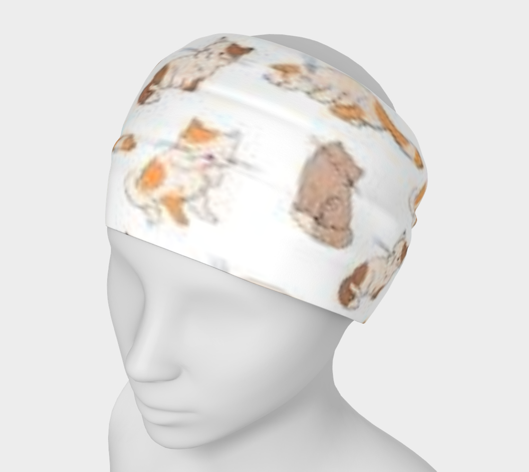 Cute Kitten Headband- Made In Canada