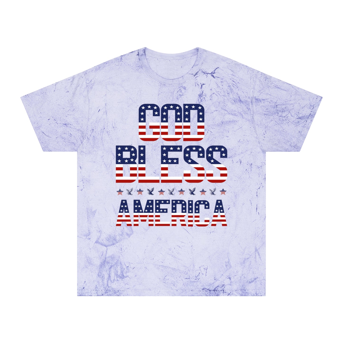 Premium USA Patriotic Color Blast T-Shirt (God Bless America)