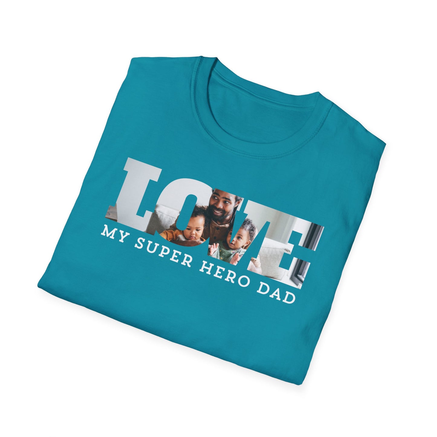 Love My Super Hero Dad Photo T-Shirt