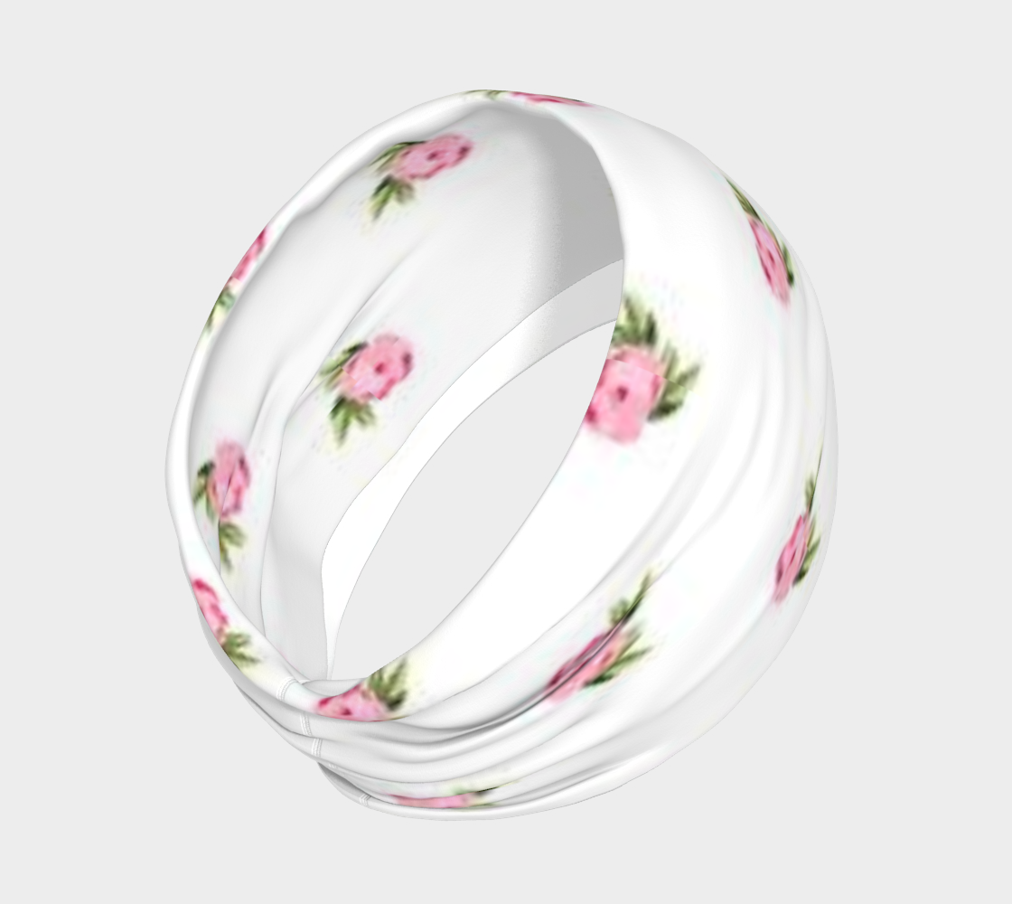 Floral Polka Dot Headband Made  in Canada