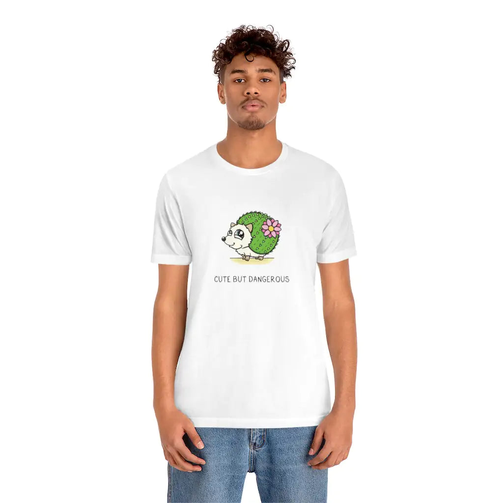 Funny Graphic T Shirt- Cactus Hedgehog Shirt