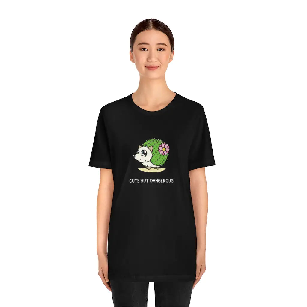 Funny Graphic T Shirt- Cactus Hedgehog Shirt