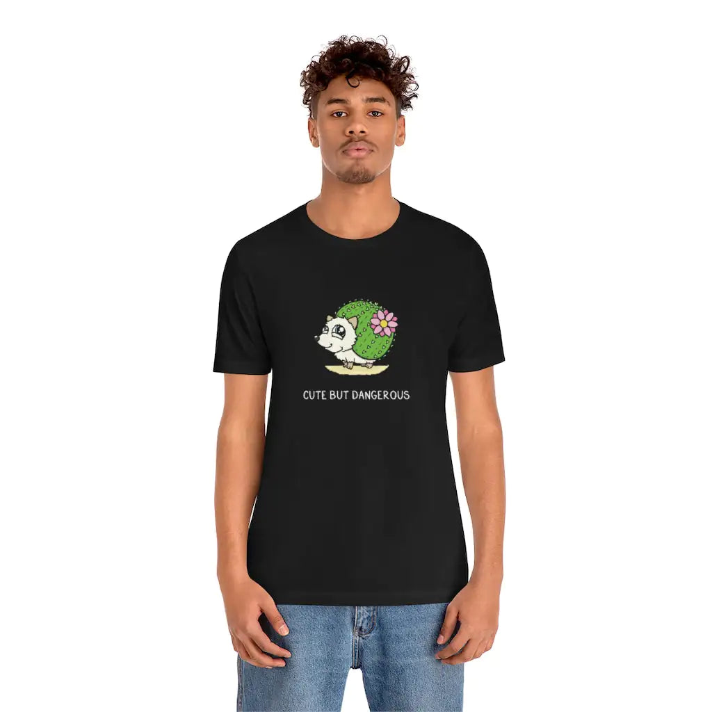 Funny Graphic T Shirt- Cactus Hedgehog Shirt