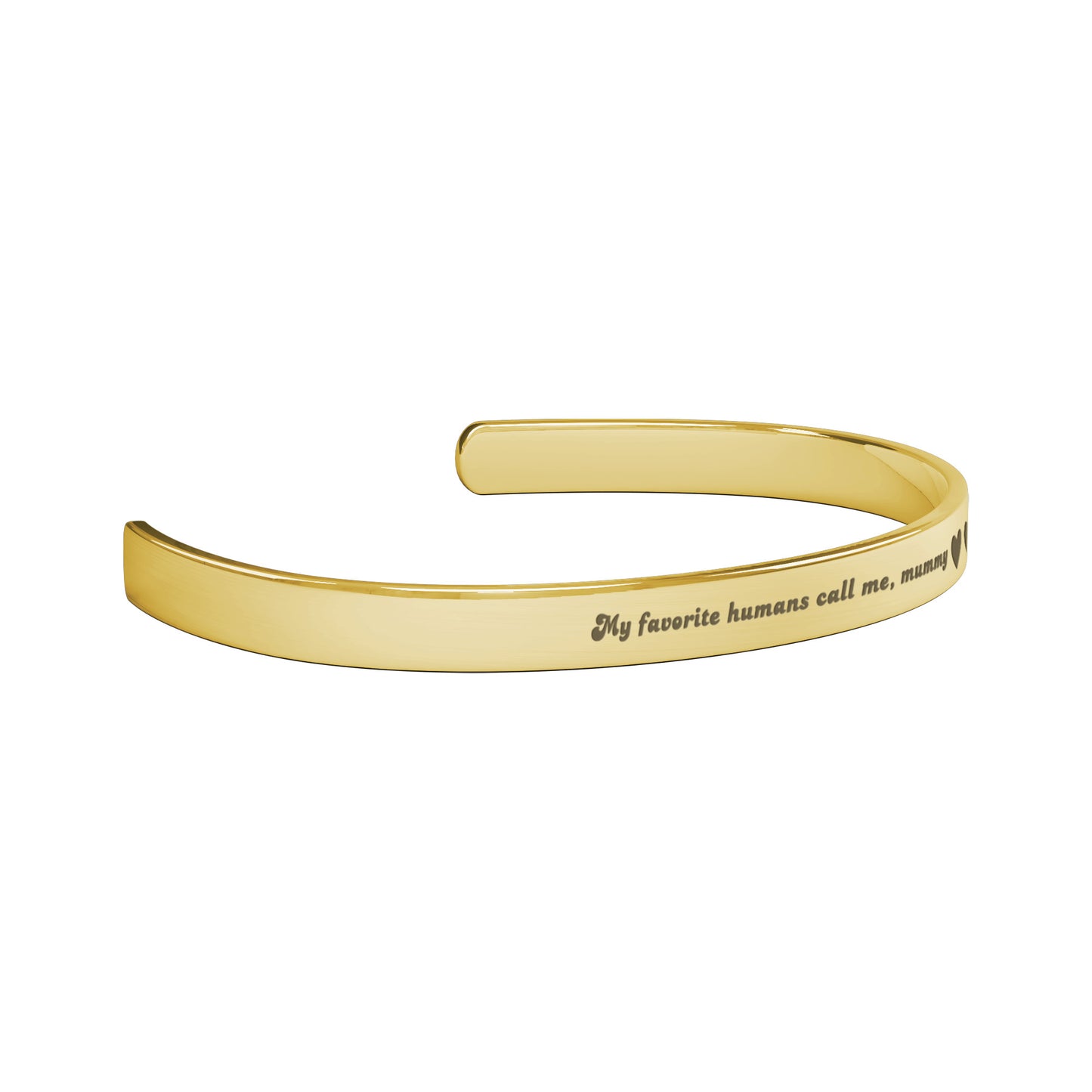 Personalized Stainless Steel Cuff Bracelet With Inspirational Hidden Message