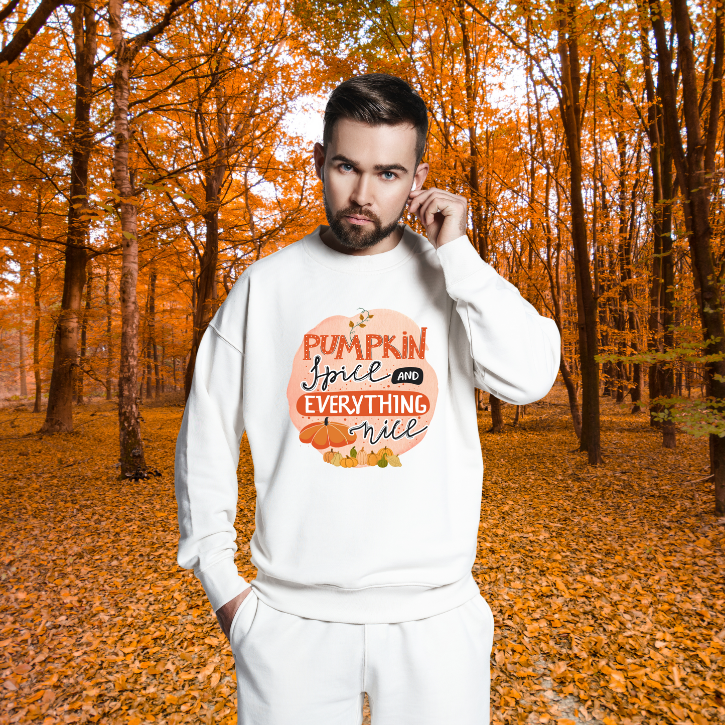 Sweatshirt Fall Clothing Pumpkin Spice Design