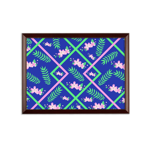 AOP - Spring Pattern 1 Sublimation Wall Plaque - reallyposhgifts