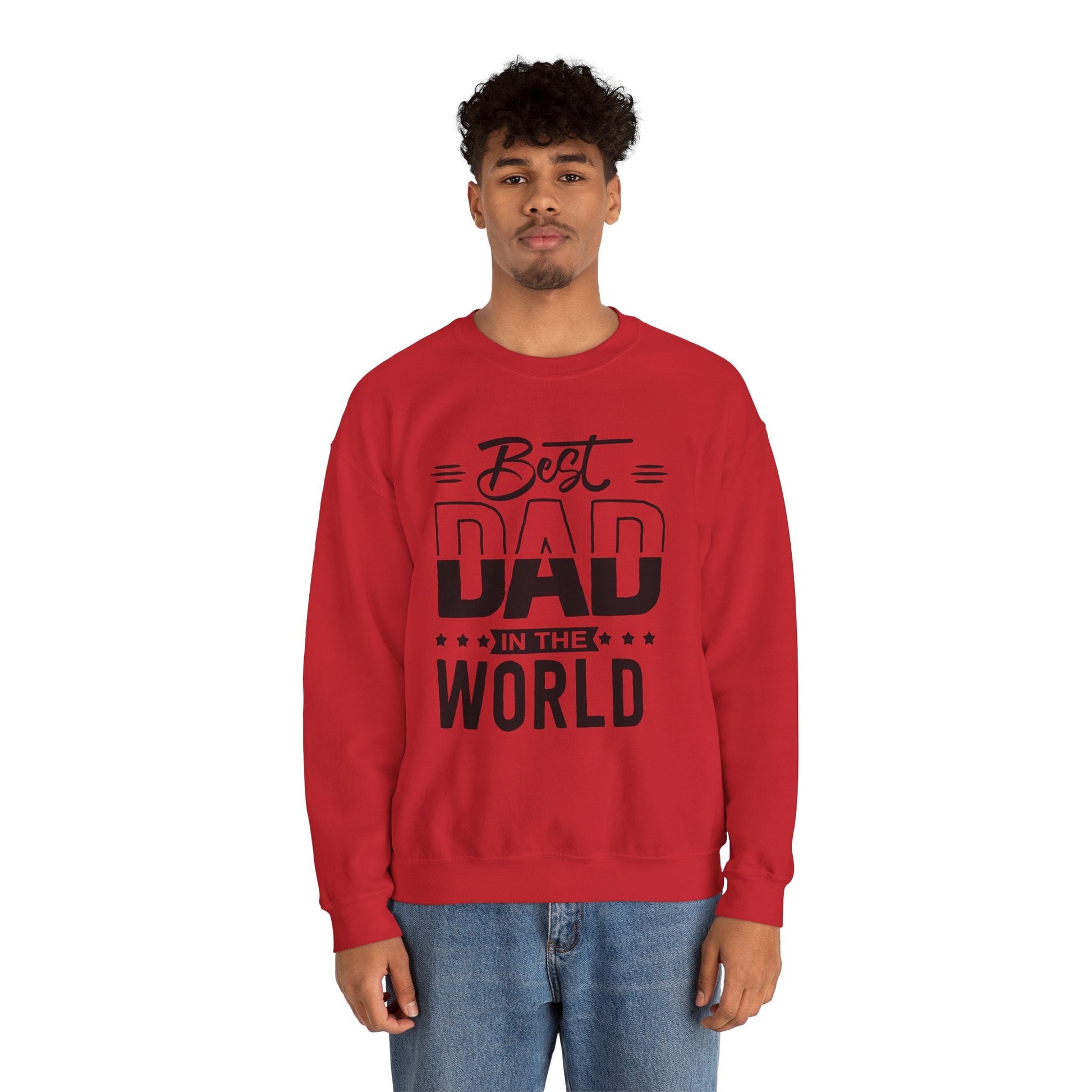 Best Dad In The World Crewneck Sweatshirt - reallyposhgifts