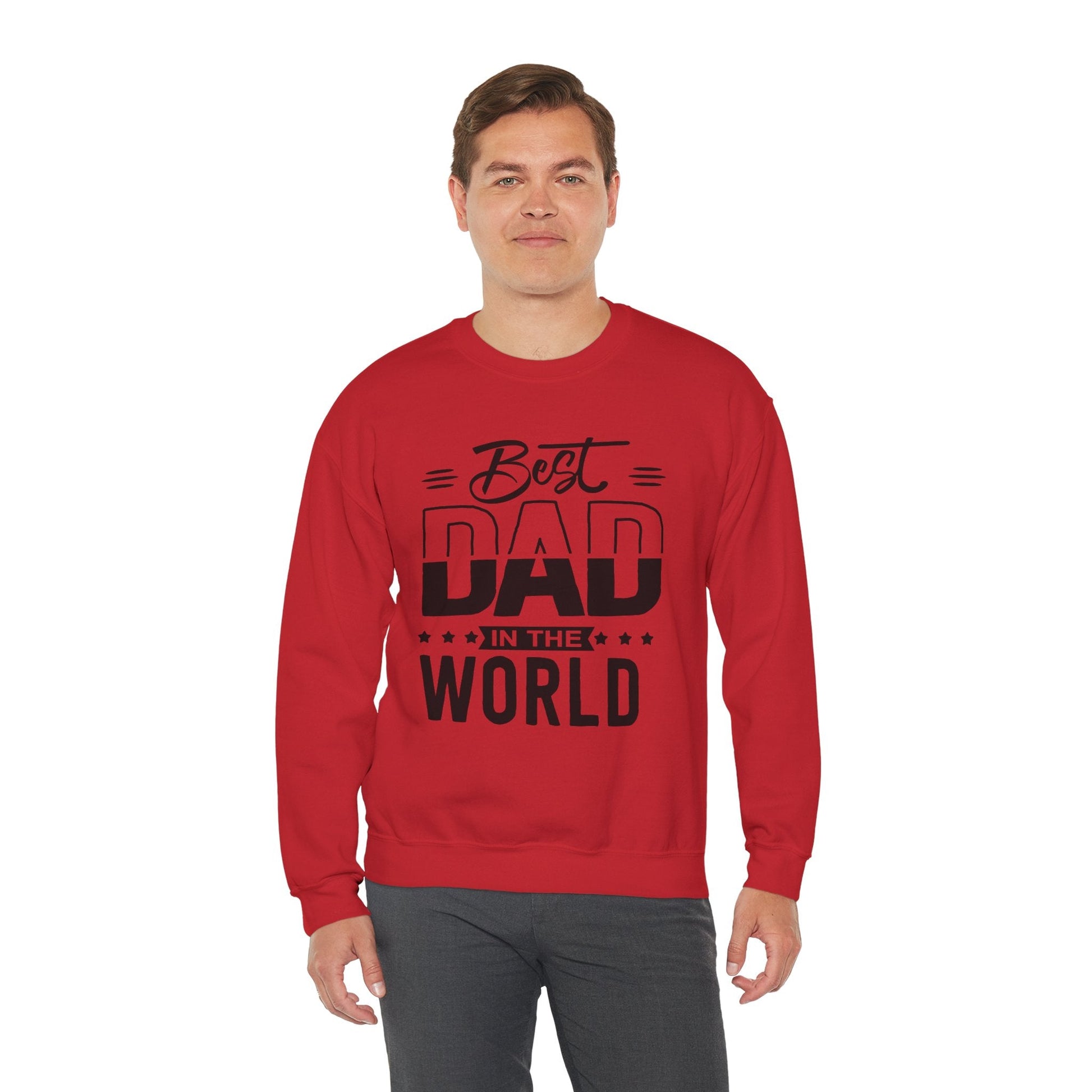 Best Dad In The World Crewneck Sweatshirt - reallyposhgifts