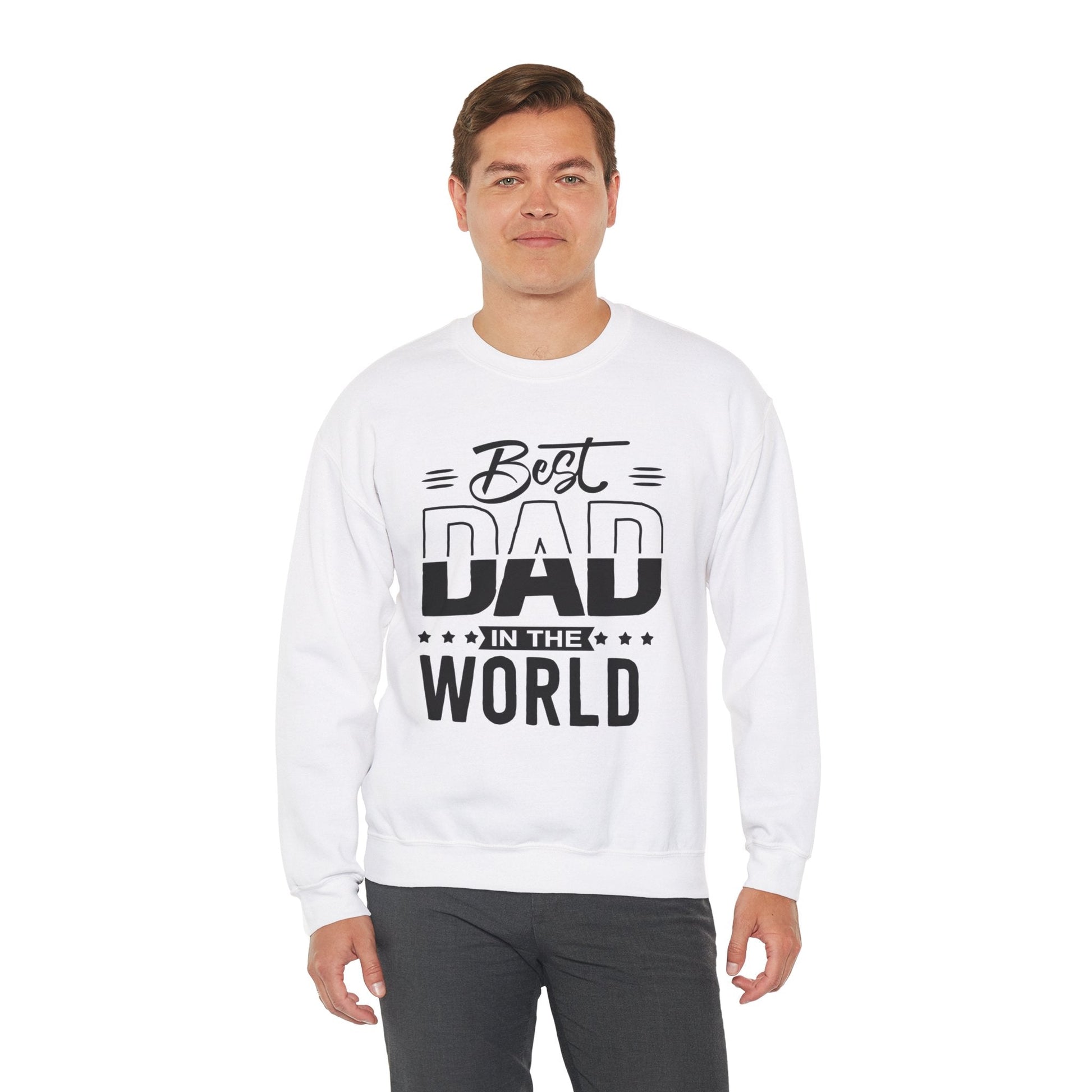 Best Dad In The World Crewneck Sweatshirt - reallyposhgifts