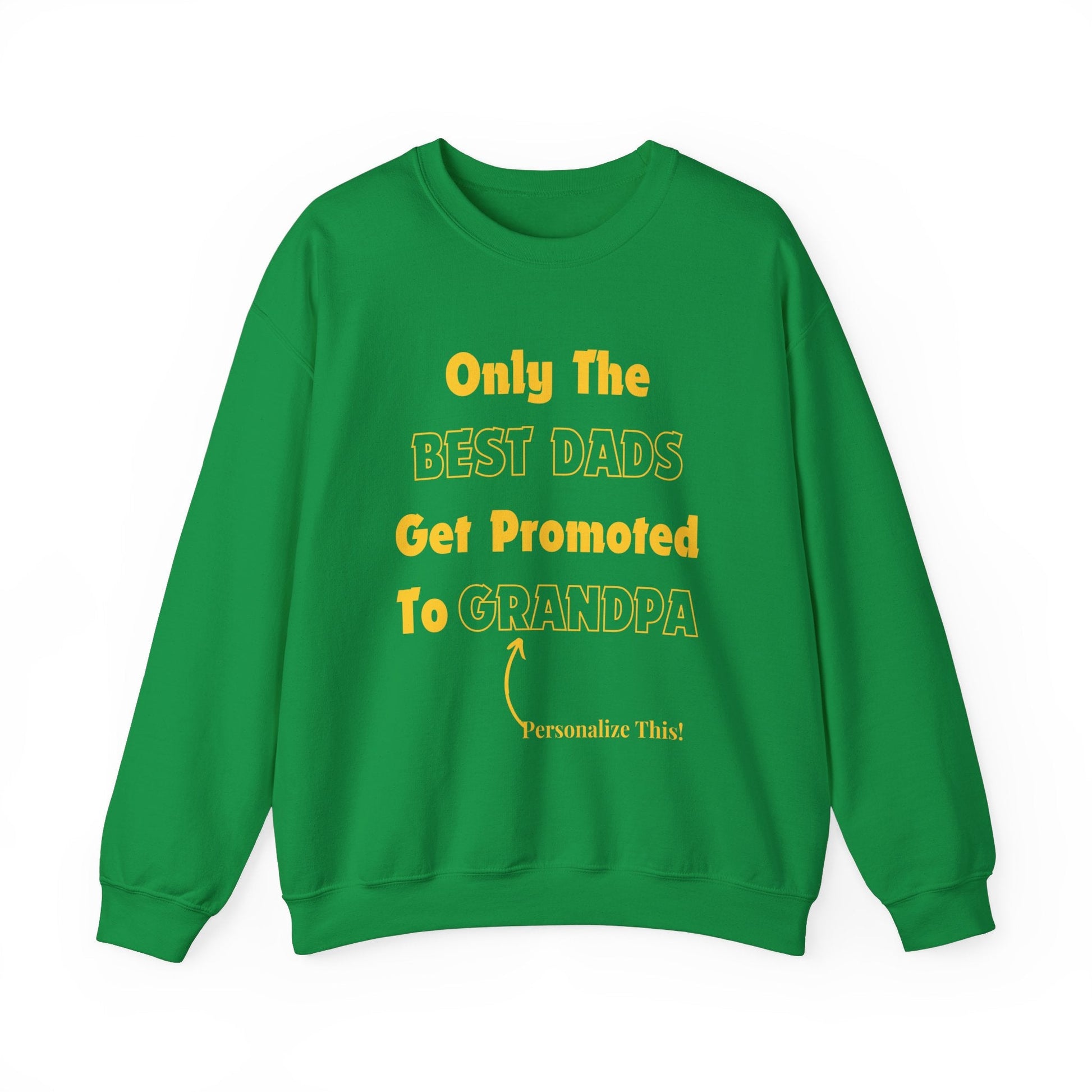 Best Dad Promoted To Grandpa Personalized Sweatshirt - reallyposhgifts