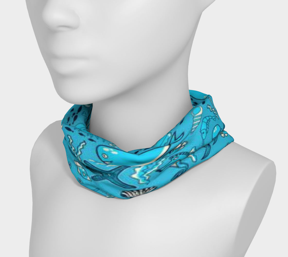 Custom Ocean Blue Headband- Made in Canada