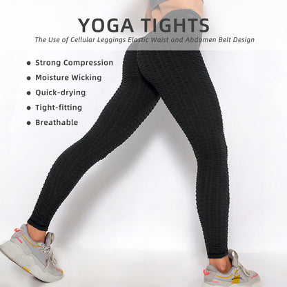 Women Leggings Bubble Textured Leggings Pants