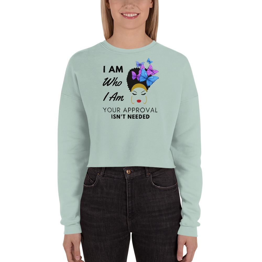 Women Motivational Premium Crop Sweatshirt