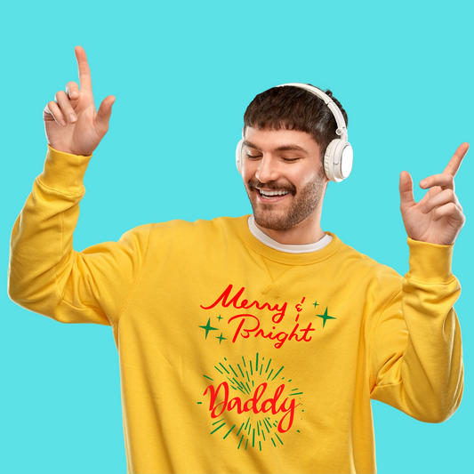 Custom Graphic Christmas Sweatshirt. Holiday Sweatshirt for Dads