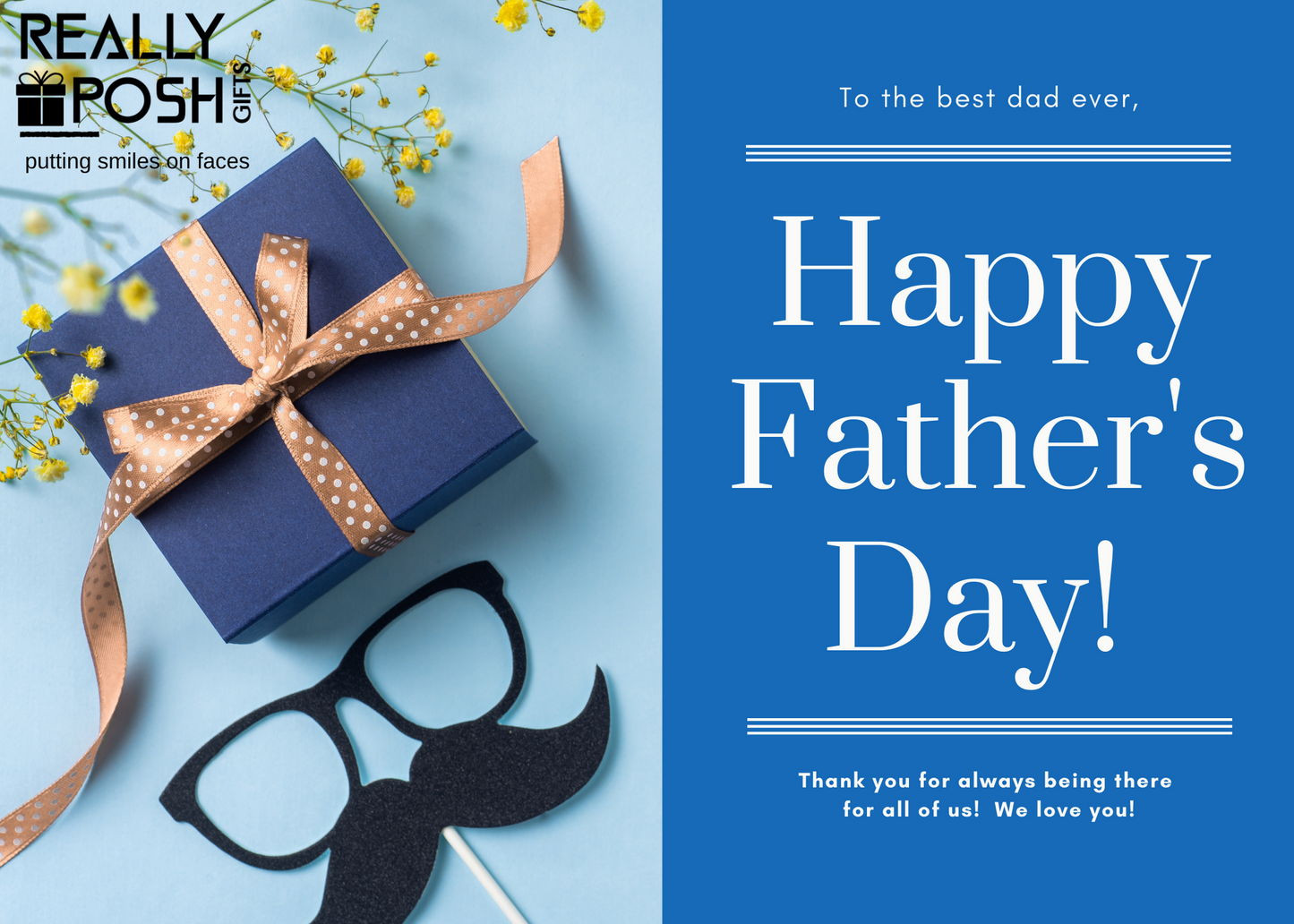 Happy Fathers Day E-Gift Card. 7in by 5in E Gift Card. Greeting Card E-Gift Card for Men