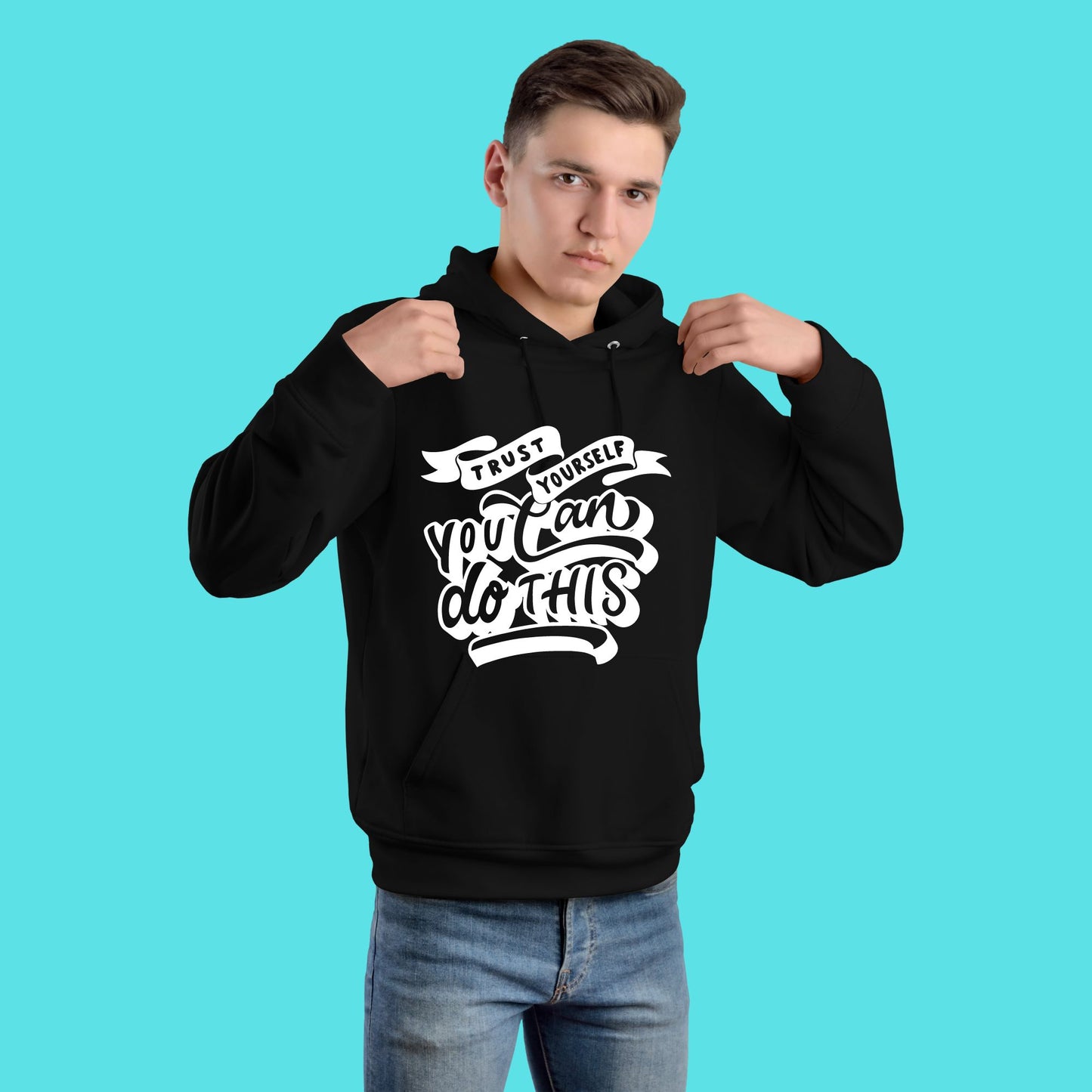 Motivational Unisex Graphic Hoodie. Fall and Winter Wear