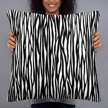 Custom Zebra Print Throw Pillow. Custom Gift for Housewarming, Special Occasions and Holidays
