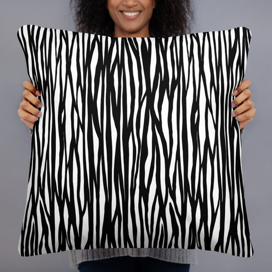 Custom Zebra Print Throw Pillow. Custom Gift for Housewarming, Special Occasions and Holidays