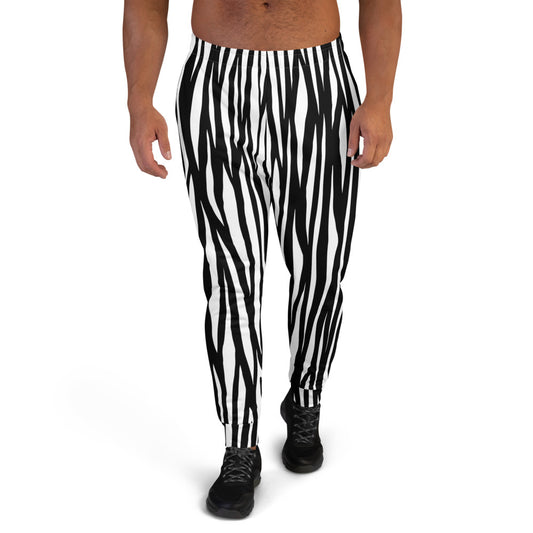 Custom Jogger for Men, Husband, Father, Significant Others. Zebra Animal Print Jogger for Men. Happy Fathers Day, Birthday, Anniversary Gifts for Him. Made in USA.