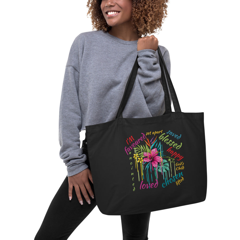 Faith Inspiration Large Eco Tote Bag For Women