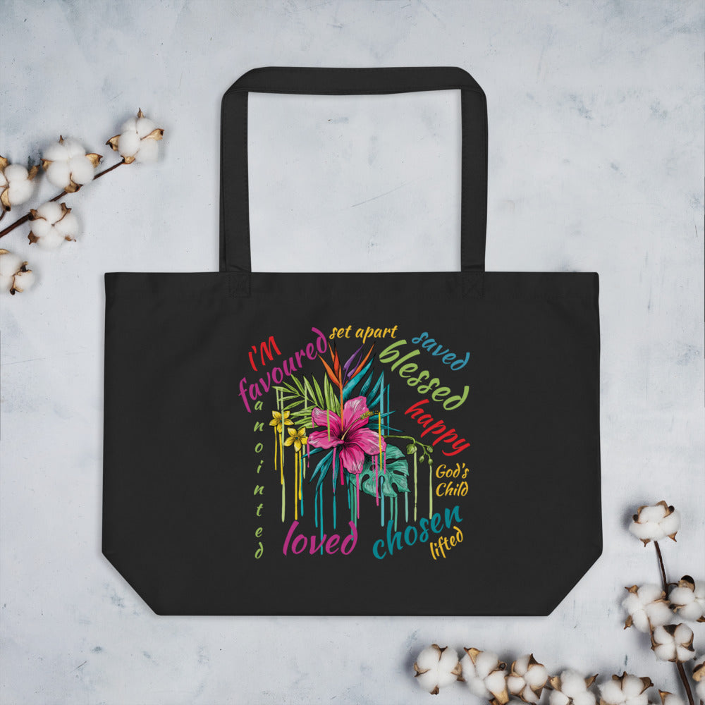 Faith Inspiration Large Eco Tote Bag For Women