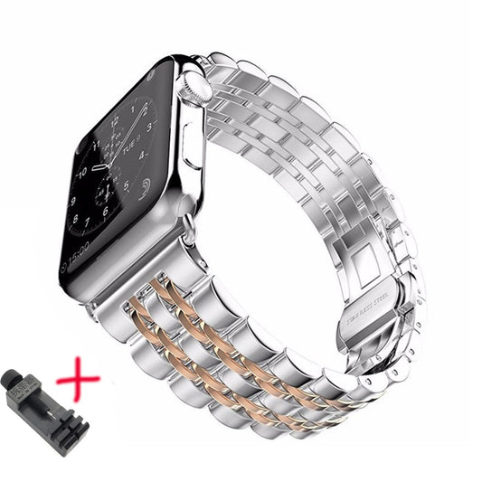 Strap For Apple Watch band 42 mm 5 4 3 iwatch band 42mm/38mm Stainless Steel watchband correa for apple watch 5 band 40mm 44mm