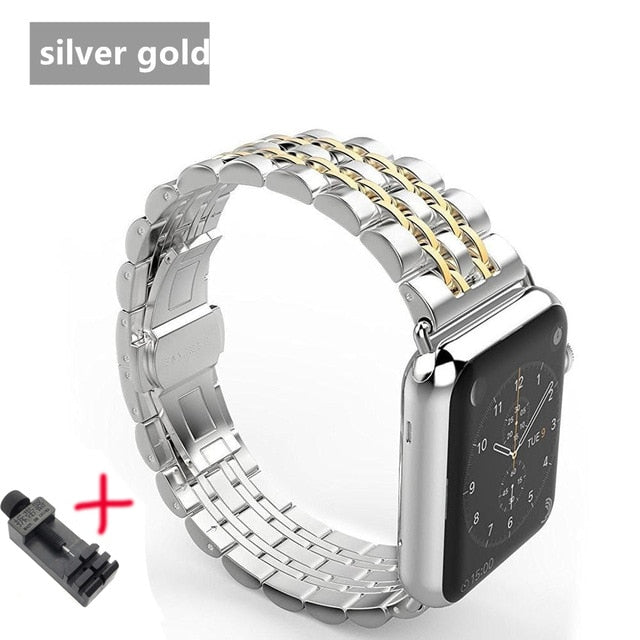 Strap For Apple Watch band 42 mm 5 4 3 iwatch band 42mm/38mm Stainless Steel watchband correa for apple watch 5 band 40mm 44mm