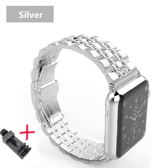 Strap For Apple Watch band 42 mm 5 4 3 iwatch band 42mm/38mm Stainless Steel watchband correa for apple watch 5 band 40mm 44mm