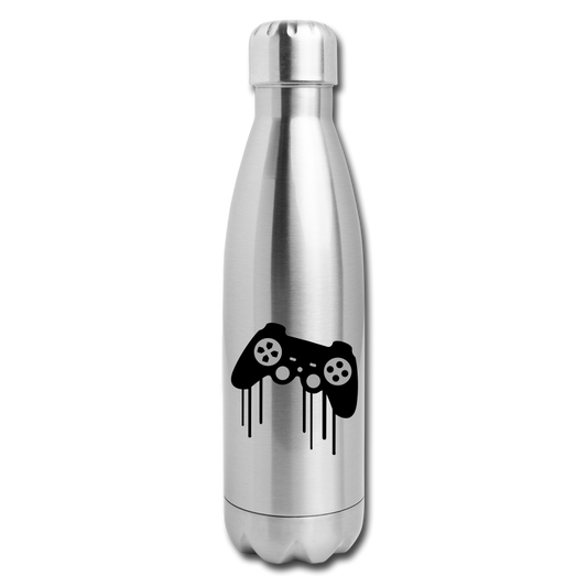 Custom Insulated Stainless Steel Water Bottle - silver