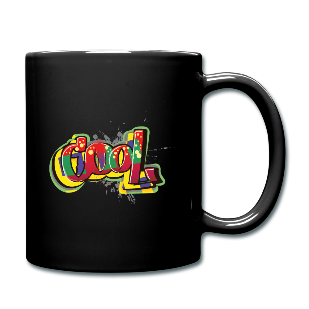 Custom Cool Black Full Color Mug - black
