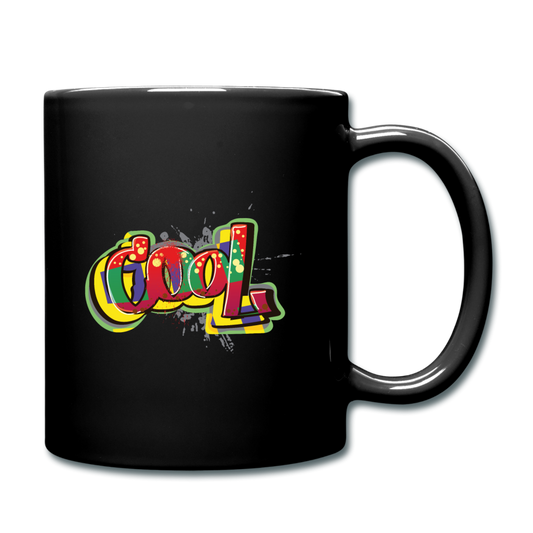 Custom Cool Black Full Color Mug - black