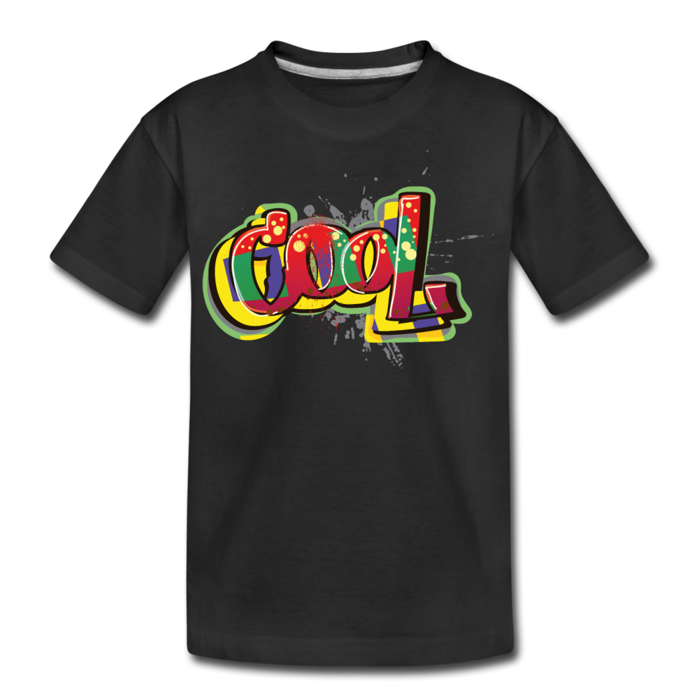 Premium Organic T-Shirt for Youths and Kids. Custom Cool Kid’s and Teen's T Shirt. - black