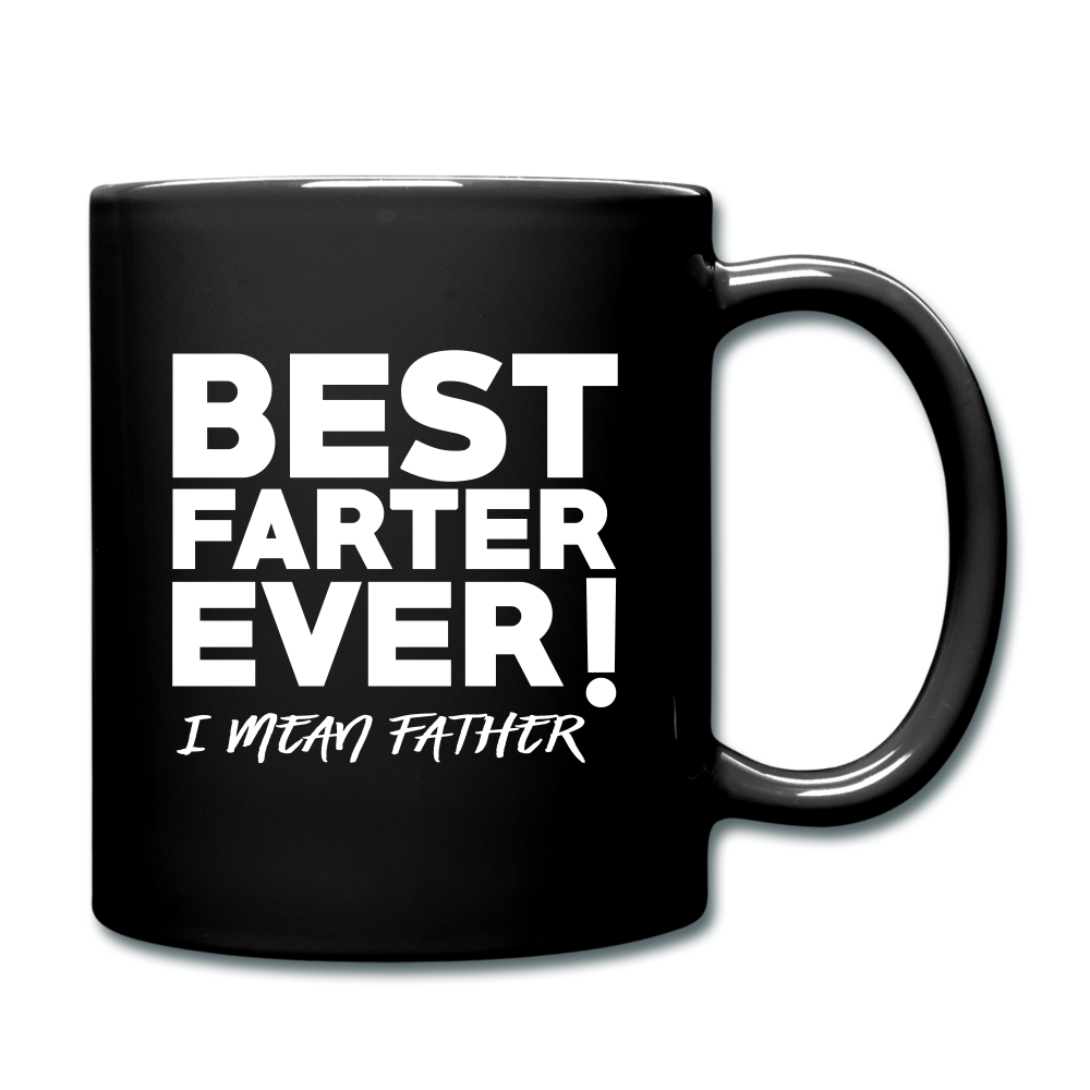 Custom Fathers Day Full Color Mug. Personalized Color Coffee Mug. - black