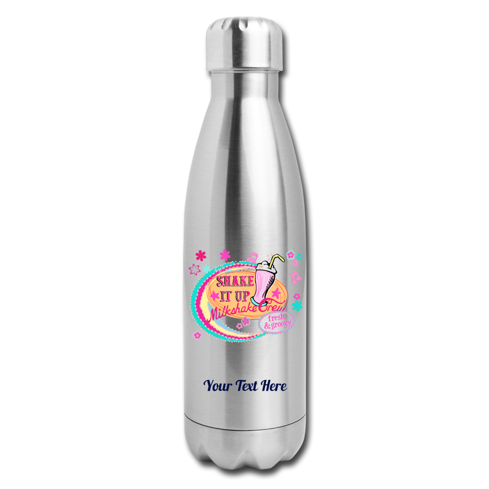 Insulated Stainless Steel Water Bottle - silver